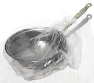 Tek Saplı Çekiç Dövme Paslanmaz Mat Çelikten 13cm Çapta Sos Tavası Soslar İçin Pratik Tava