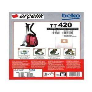 abnturk Özel Üretim 10 Adet Beko Bks 2240 Süpürge Toz Torbası Toz Salımı 0 Düzeyinde Elyaf (10 Adet)