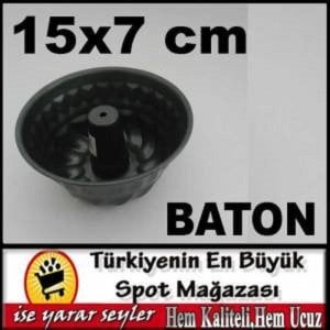 15cm İÇİ DIŞI TEFLON YUVARLAK BATON KEK KALIBI