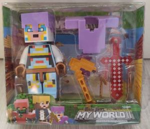 4 Parçadan Oluşan Minecraft Aksiyon Figür 3+ Yaş Üzeri İçin Uygundur