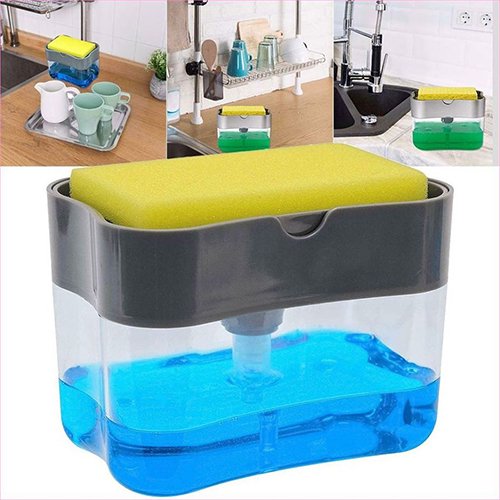 Sabun Pompası Soap Pump Dispenser El Değmeden Süngeri Sabunlayan Süper Sabunluk