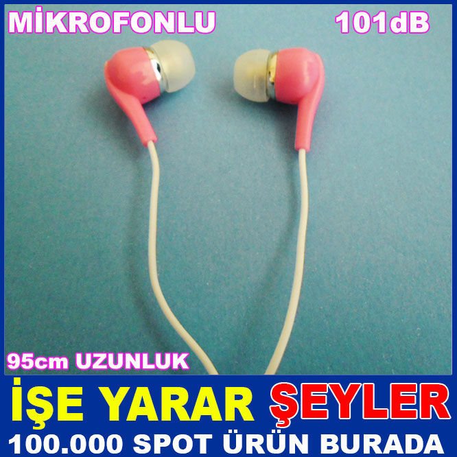 E66 STEREO PEMBE MP3 CEP TELEFON KULAKLIĞI