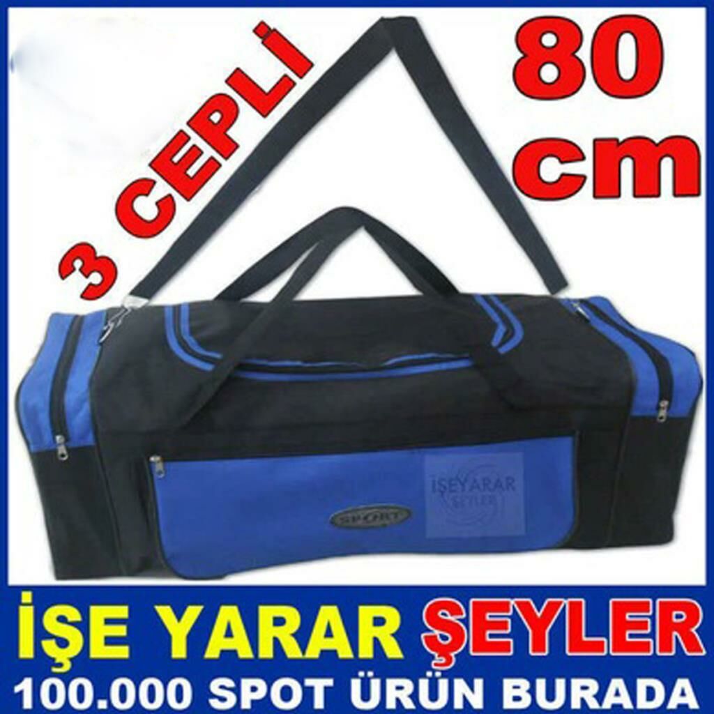 80 cm 3 CEPLİ BRANDA KUMAŞ SPOR ÇANTASI