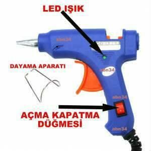 İnce Silikonlar İçin 20W Sıcak Silikon Tabancası Promasyon Seti