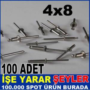 4x8 Çelik Pop Perçin 100 Adet Fiyatı
