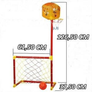 Oyuncak Portatif  Kale ve Basket Potası Futbol Basketbol Oyuncak