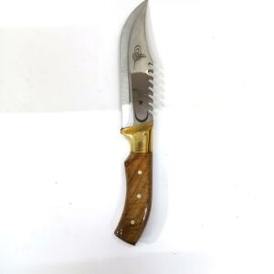 CEVİZ AĞACI SAPINDAN PASLANMAZ ÇELİK KAMP, OUTDOOR VE AV BIÇAĞI 28.5 CM TAM BOY