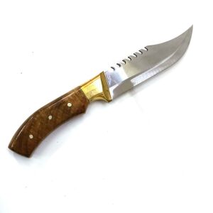 CEVİZ AĞACI SAPINDAN PASLANMAZ ÇELİK KAMP, OUTDOOR VE AV BIÇAĞI 28.5 CM TAM BOY
