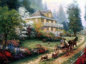 AHŞAP ÇERÇEVELİ CANVAS TABLO 66x46 RESSAMLAR 889
