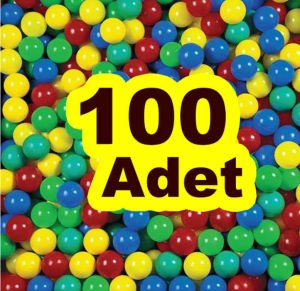 Rengarenk 100 adet çocuk havuz topu,çocukların vazgeçilmez eğlencesi.8cmØ,100ad renkli parti topları