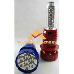 ŞARJLI UZUN ÖMÜRLÜ 7+16 SMD LED FANUSLU IŞILDAK