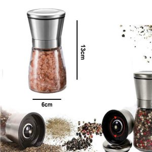 Organik Cam Seramik Desenli Öğütücü Değirmen Baharat,Tuz Karabiber Öğütücü Şık Tasarım-1