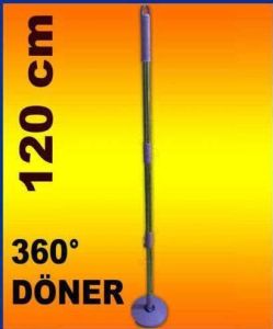 360° Dönen Metal Mop Sopası Ve Başlık Yedeği