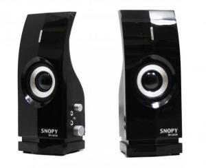Snopy Bilgisayar Hoparlörü 1+1 Siyah AC 220V Speaker SN-209