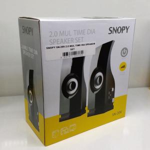 Snopy Bilgisayar Hoparlörü 1+1 Siyah AC 220V Speaker SN-209