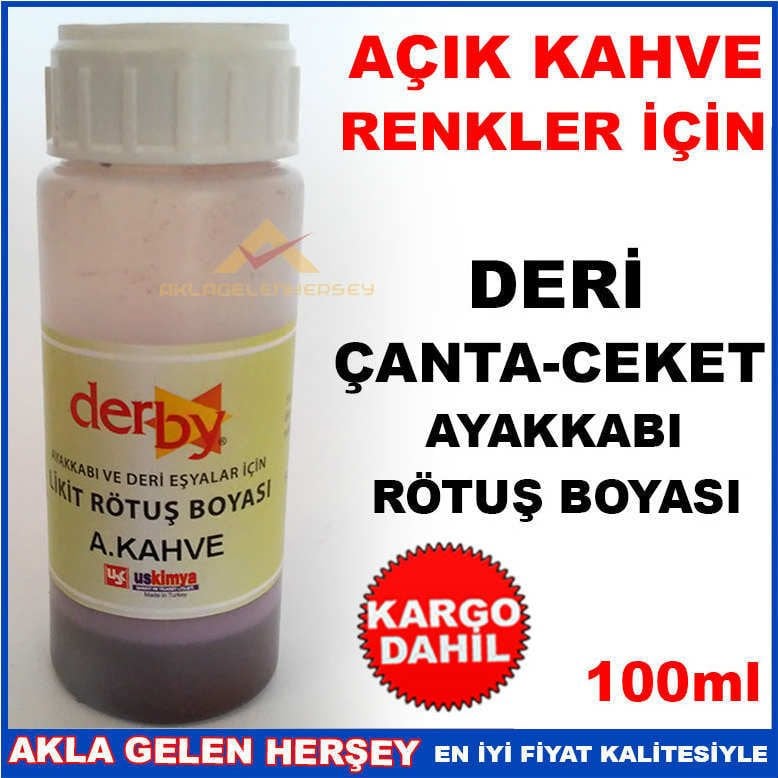 AÇIK KAHVE DERİ ÇANTACEKET AYAKKABI RÖTUŞ BOYASI