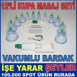 12'Lİ BARDAK ÇEKME SET VAKUMLU BARDAK ÇEKME ALET