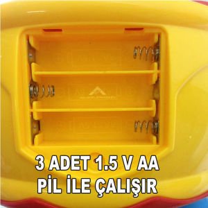 IŞIKLI VE SESLİ ÖĞRETİCİ KAYA DAVUL CAN DAVUL SESLİ MÜZİKLİ VURMALI 360 DERECE DÖNEBİLEN DAVUL