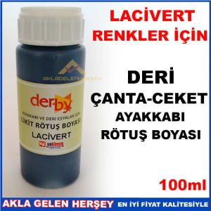 LACİVERT DERİ ÇANTA CEKET AYAKKABI RÖTUŞ BOYASI