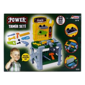 33 Parça Tezgahlı Oyuncak Power Tamir Seti Tamir Oyuncakları