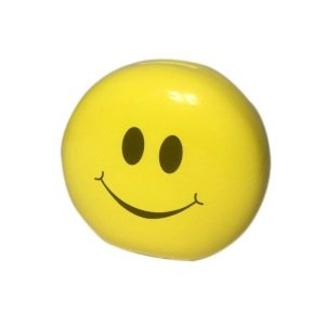 Seramik Kumbara Emoji Smile Gülen Surat Kumbara 13 cm