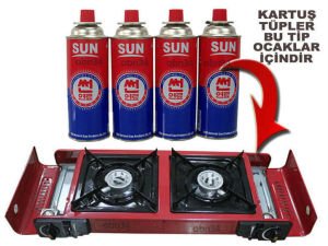 1 adet Tüp Gaz Portatif Kamp ocakları için 220gr Kartuş Bütangazı 1.Kalite TüpGaz Kore Malı