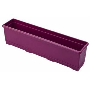 1.Kalite Plastikten Üretim 50cm Dikdörtgen Renkli Plastik Balkon Saksısı Rengarenk Çiçek Saksıları