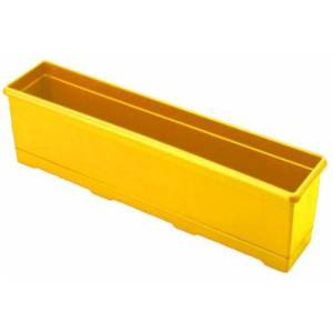 1.Kalite Plastikten Üretim 50cm Dikdörtgen Renkli Plastik Balkon Saksısı Rengarenk Çiçek Saksıları