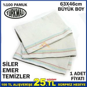 Hav bırakmaz Süper emici yer silme bezi EN KALIN DOKULU %100 PAMUK 63x46cm BÜYÜK YER SİLME BEZİ