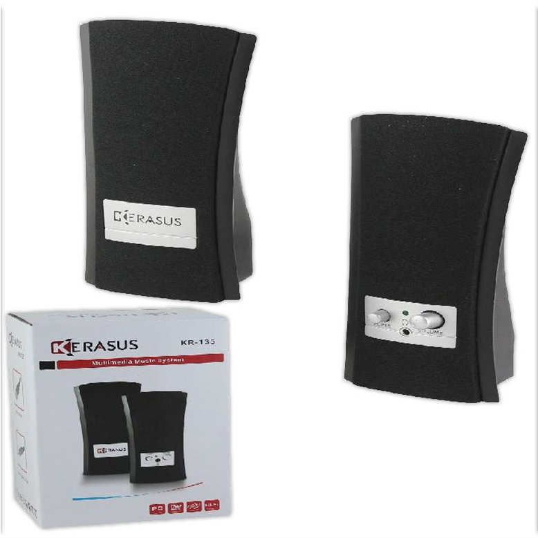 Kerasus KR-135 Multimedia Hoparlör Jack ve Usb Girişli Ses Ayarlı Speaker MP3, MP4,Bilgisayar Uyumlu