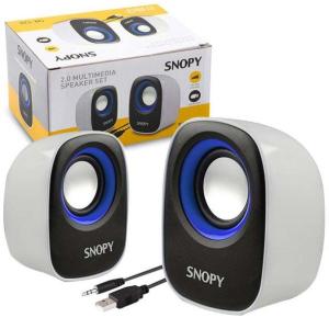 Snopy Hoparlör Mini Usb Speaker Ses Bombası Mavi Beyaz SN-120