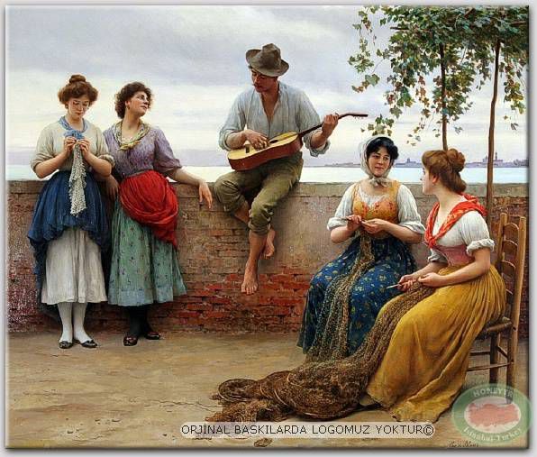100x70cm ÇERÇEVELİ CANVAS TABLO RESSAMLAR E0124