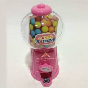 Candy Machine 17x9cm Boyutunda Çok Amaçlı Cam Fanus Görünümlü Mini Şeker Makinesi Kumbara Sakız