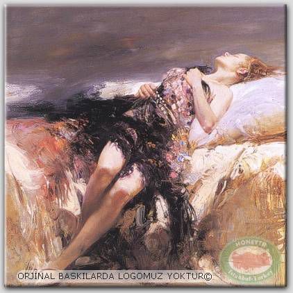 100x70cm ÇERÇEVELİ CANVAS TABLO RESSAMLAR E3448