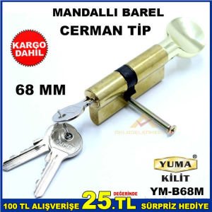 YUMA 68MM CERMAN MANDALLI BAREL KAPI GÖBEĞİ -2