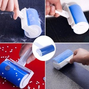 Yıkanabilir 3 Değişik Başlıklı  Tüy ve Toz Alma Rulo Seti - Magic  Sticky Lint Roller