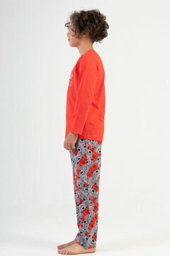 Pamuklu Erkek Çocuk Uzun Kol Pijama Takım