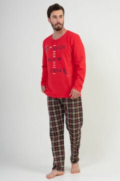 Cepsız Erkek Uzun Kol Pijama Takım