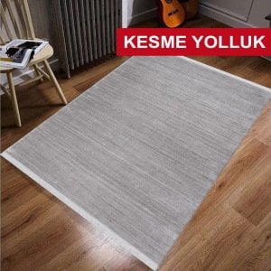 Sis Koleksiyonu Kesme Yolluk 3001 Gri Halı 100 CM EN