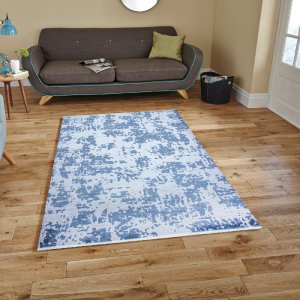 Bambu Özel Tezgah Halısı A.Gri-Mavi 3004