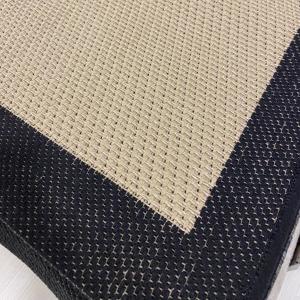 Jüt Sisal Bej Siyah Makine Halısı 9716 160 X 160 - YUVARLAK