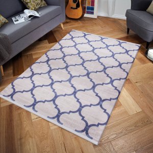 Kuatro Koleksiyonu 3810 Lacivert Halı