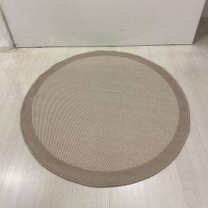 Jüt Sisal Bej Makine Halısı 9327 120 X 120 - YUVARLAK