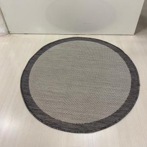 Jüt Sisal Gri Makine Halısı 9313 120 X 120 - YUVARLAK