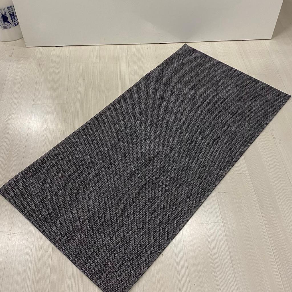 Jüt Rulo Gri Kesme Halı 9901