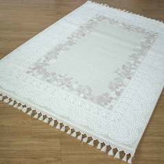 Doku Koleksiyonu 2503 Krem Halı 80 X 300