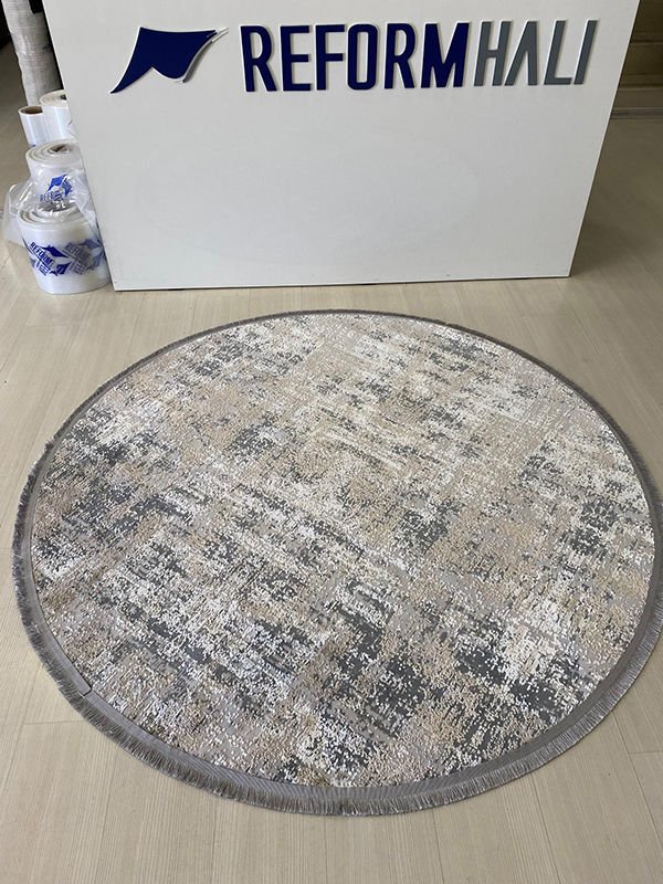 İmaj 1802 Gri/Bej İnce Makine Halısı