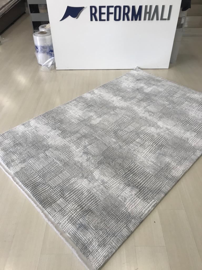 Vien Koleksiyonu 9398 H GRİ MAVİ Makine Halısı