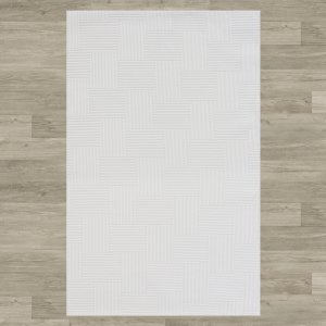 Zen Koleksiyonu 1102 Beyaz Makine Halısı