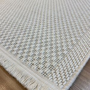Sisal Atlanta Beyaz Makine Halısı 1601